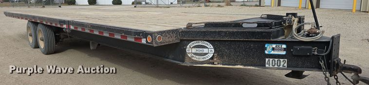 image for item DW3881 2018 Rice Trailer Company tilt deck equipment trailer