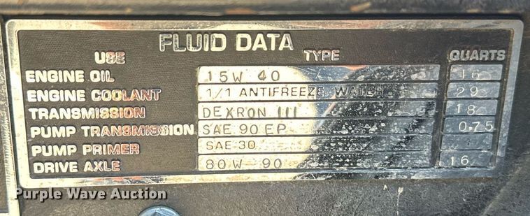 image for item DX3669 1997 HME pumper fire truck