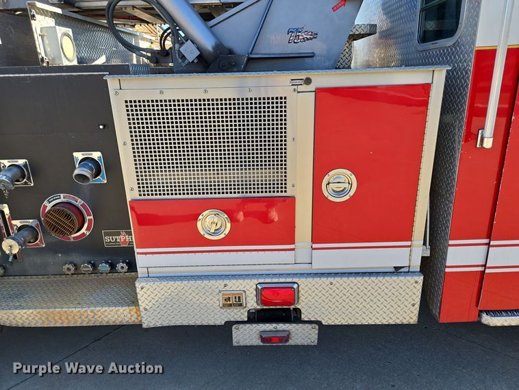 image for item EE8630 2009 Sutphen Mini Tower 75' 4 section  Quint fire truck