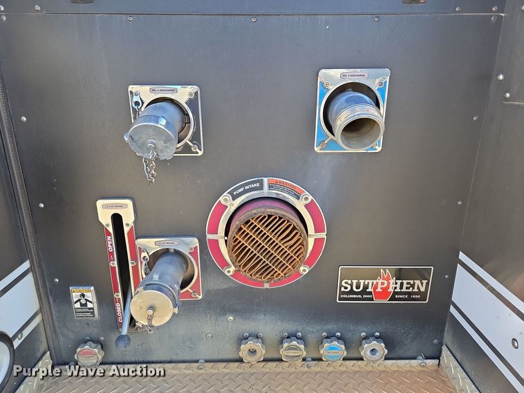 image for item EE8630 2009 Sutphen Mini Tower 75' 4 section  Quint fire truck