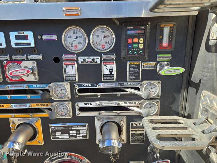 image for item EE8630 2009 Sutphen Mini Tower 75' 4 section  Quint fire truck