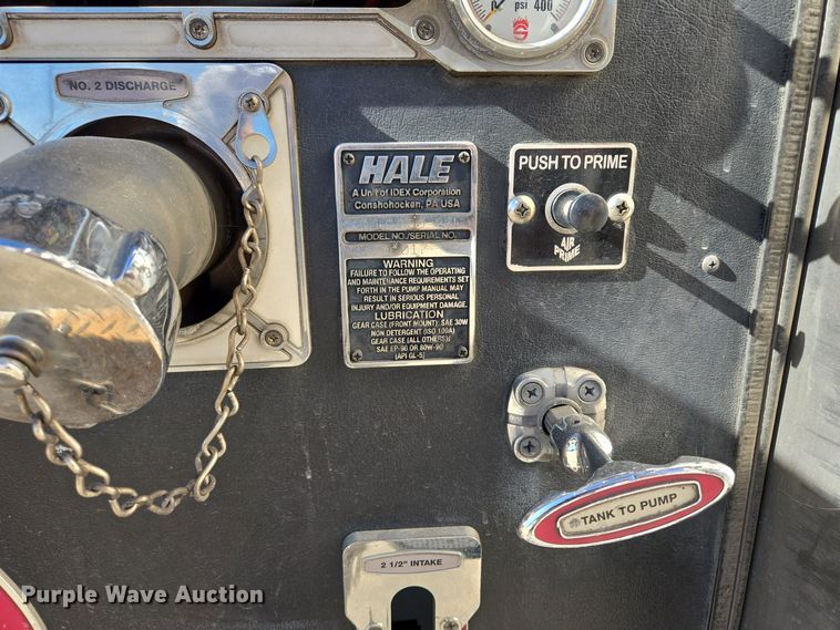 image for item EE8630 2009 Sutphen Mini Tower 75' 4 section  Quint fire truck