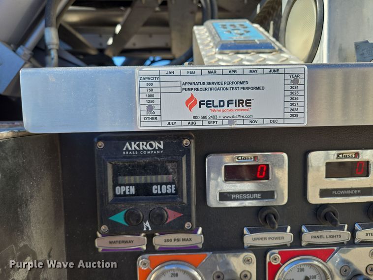 image for item EE8630 2009 Sutphen Mini Tower 75' 4 section  Quint fire truck