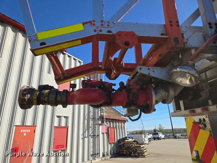 image for item EE8630 2009 Sutphen Mini Tower 75' 4 section  Quint fire truck