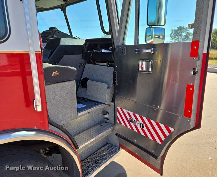 image for item EE8630 2009 Sutphen Mini Tower 75' 4 section  Quint fire truck