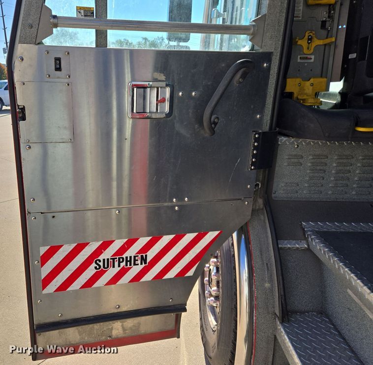 image for item EE8630 2009 Sutphen Mini Tower 75' 4 section  Quint fire truck