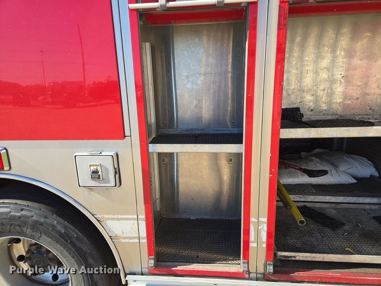 image for item EE8630 2009 Sutphen Mini Tower 75' 4 section  Quint fire truck