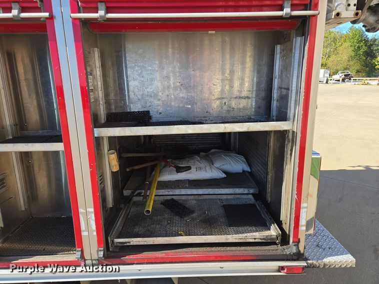 image for item EE8630 2009 Sutphen Mini Tower 75' 4 section  Quint fire truck