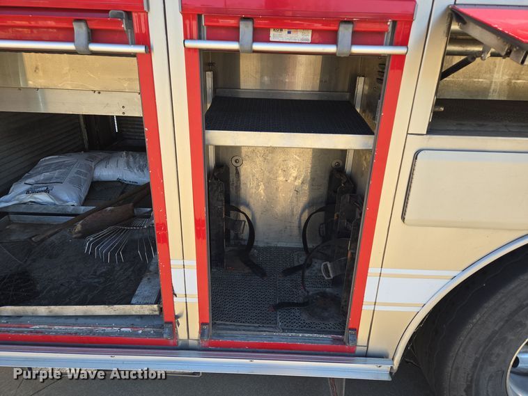 image for item EE8630 2009 Sutphen Mini Tower 75' 4 section  Quint fire truck