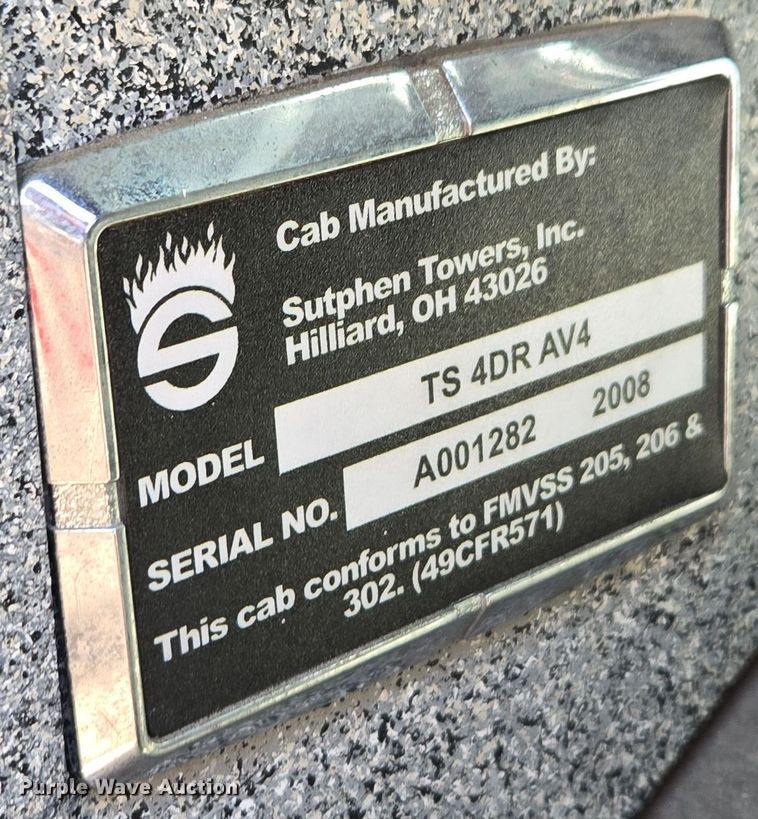 image for item EE8630 2009 Sutphen Mini Tower 75' 4 section  Quint fire truck