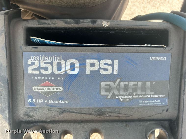 image for item EG0607 Excell VR2500 pressure washer