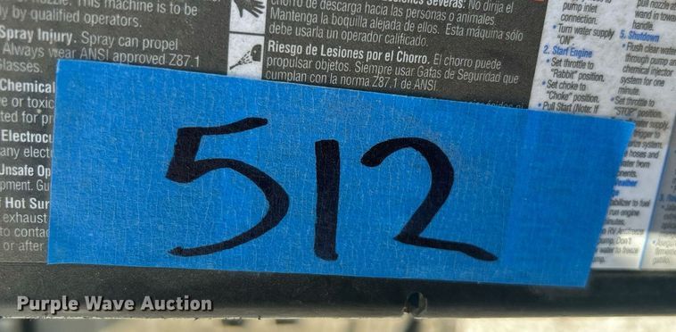 image for item EG0607 Excell VR2500 pressure washer