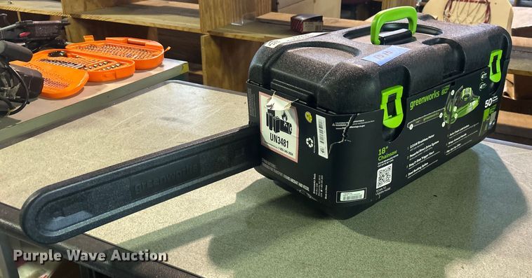 image for item EG0626 Greenworks chainsaw