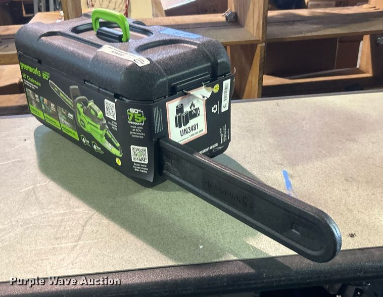 image for item EG0626 Greenworks chainsaw