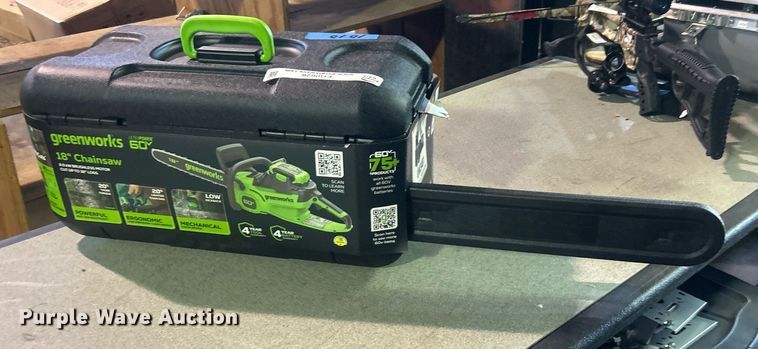 image for item EG0626 Greenworks chainsaw