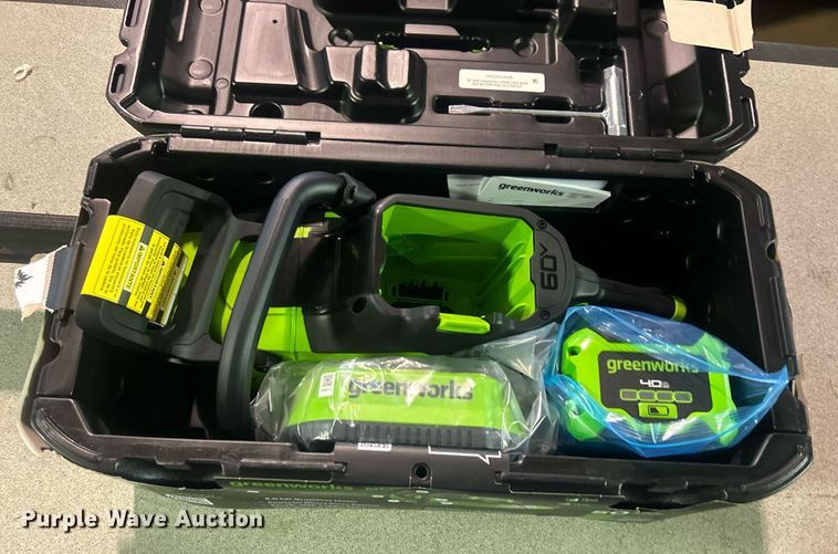 image for item EG0626 Greenworks chainsaw