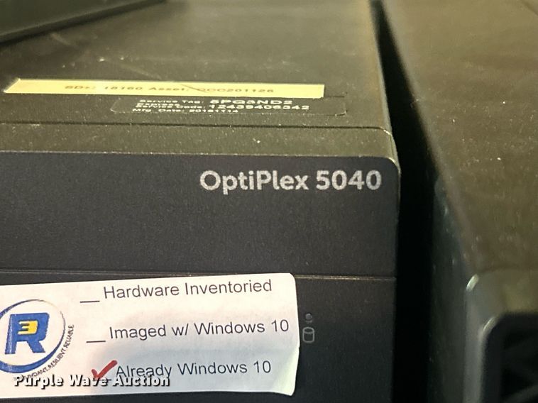 image for item EG0634 Approximately 66 Dell OptiPlex 5040 desktops