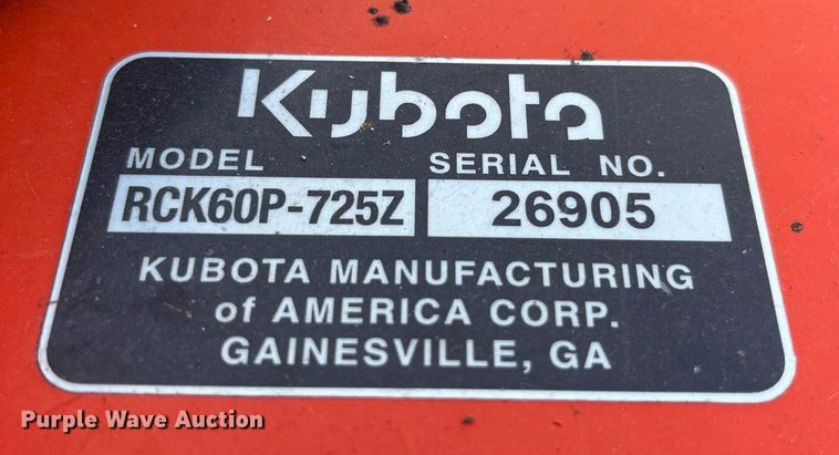 image for item EH2858 Kubota Z726XKW ZTR lawn mower