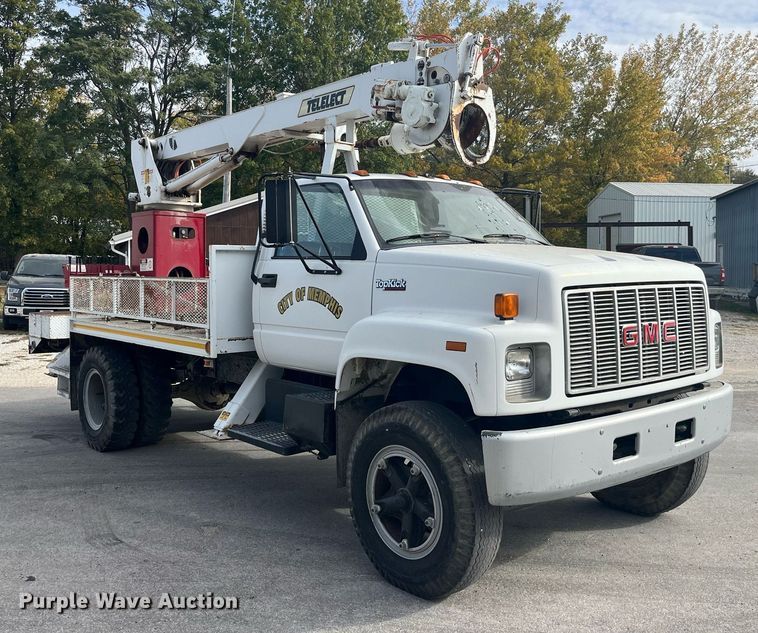 image for item EH2859 1991 GMC Topkick digger derrick truck