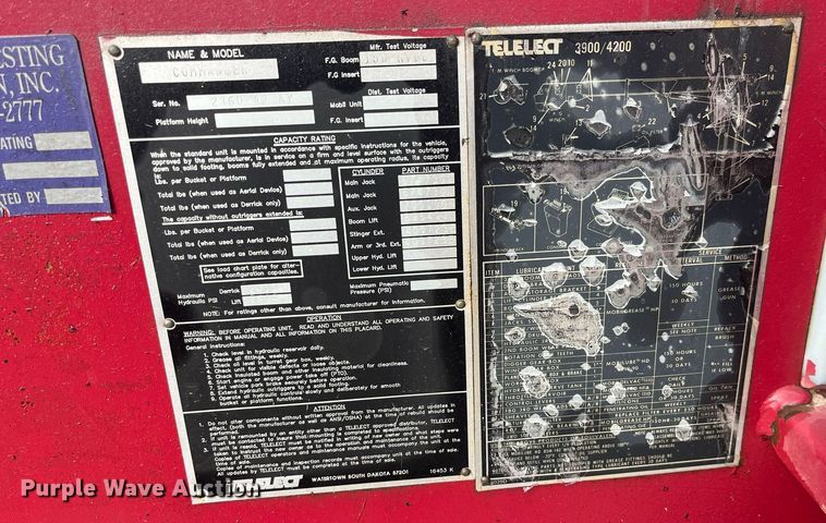 image for item EH2859 1991 GMC Topkick digger derrick truck