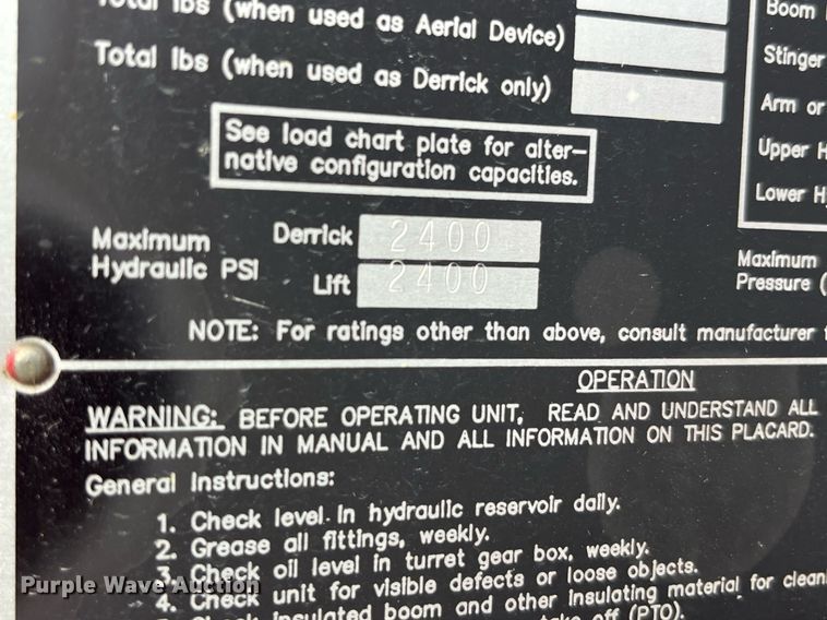 image for item EH2859 1991 GMC Topkick digger derrick truck