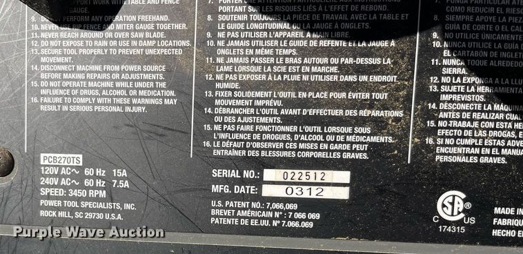 image for item EH2893 (2) table saws