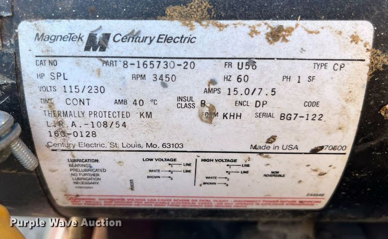 image for item EH2895 Sanborn M109BL300-22 air compressor