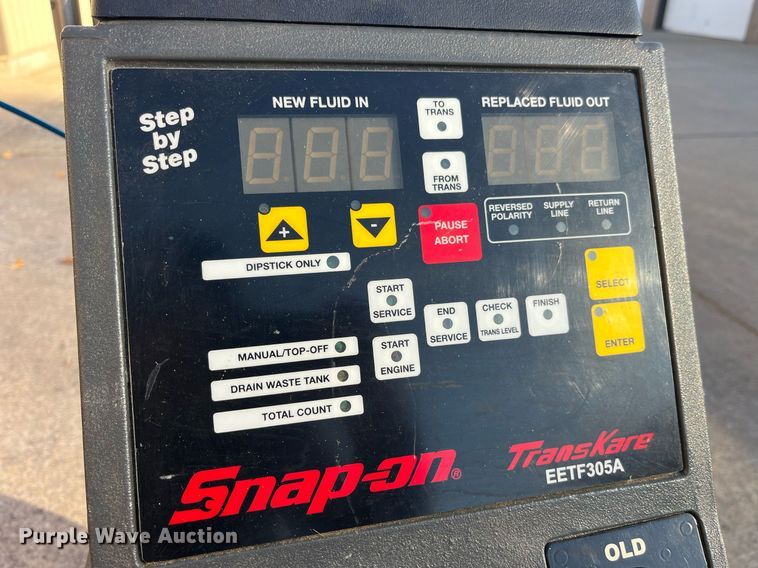 image for item EH2900 Snap On EETF305A transmission flush machine