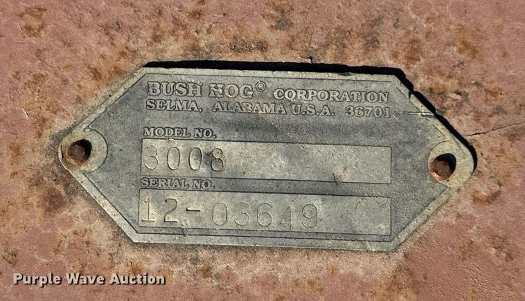 image for item EH7130 Bush Hog 3008 rotary mower