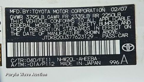 image for item EI8431 2007 Toyota  Prius  