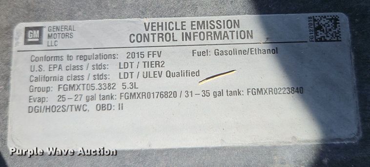 image for item EI8456 2015 Chevrolet  Silverado 1500 LT Crew Cab pickup truck