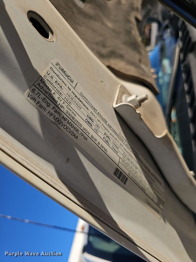 image for item EK0927 2017 Ford F550 dump truck