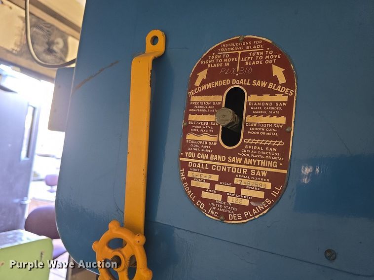 image for item EK2321 1952 DoAll SFP band saw