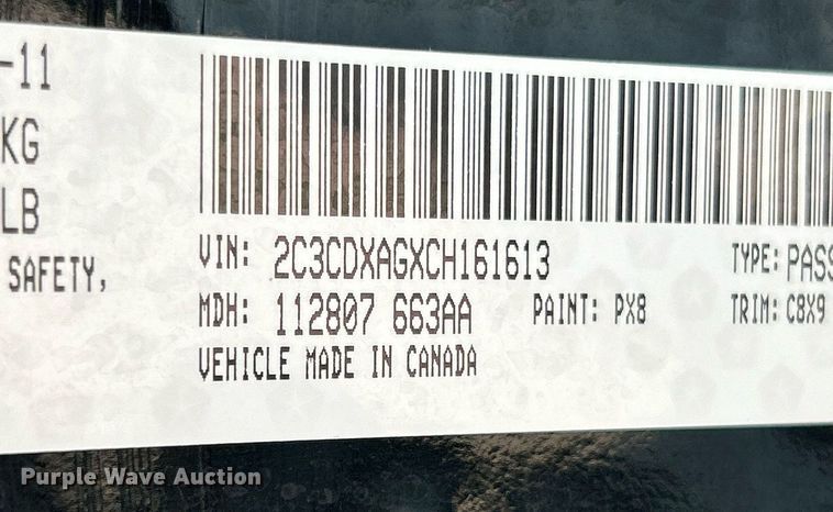 image for item EK3553 2012 Dodge  Charger Police 