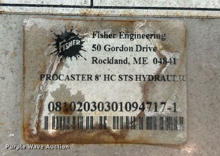 image for item EK3555 8' L Fisher Pro-Caster spreader