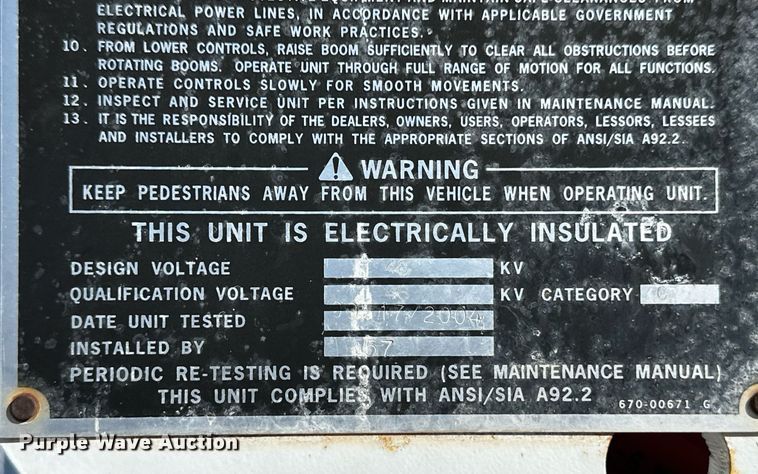 image for item ER8093 2004 Ford F550 Super Duty bucket truck