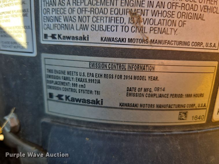 image for item ER8096 2014 Hustler Super Z ZTR lawn mower