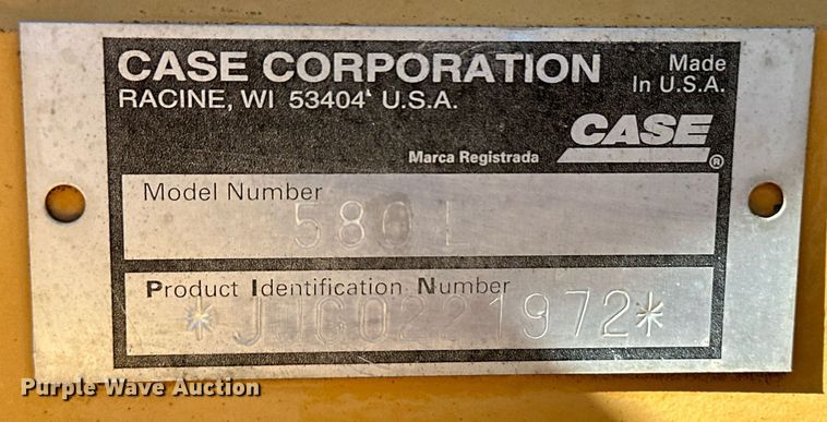 image for item ER8108 1996 Case 580L backhoe