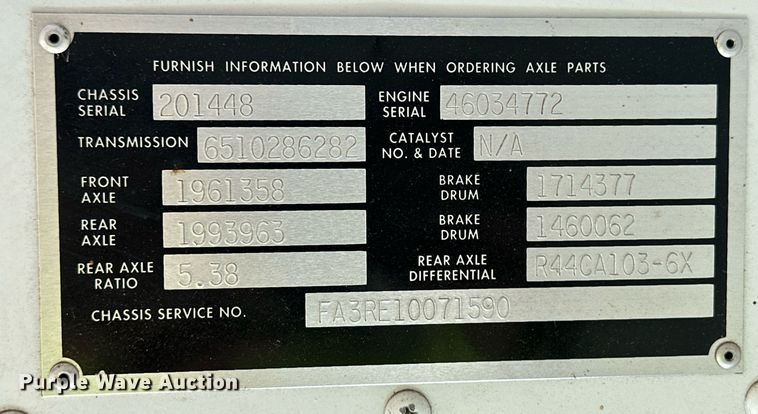 image for item ER8117 2001 Blue Bird 44PS All American coach bus