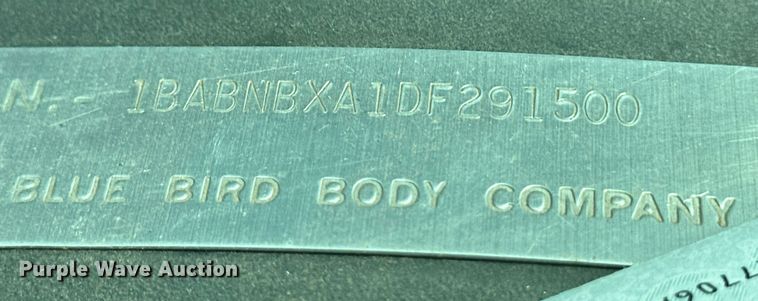 image for item ER8127 2013 Blue Bird All American  coach bus