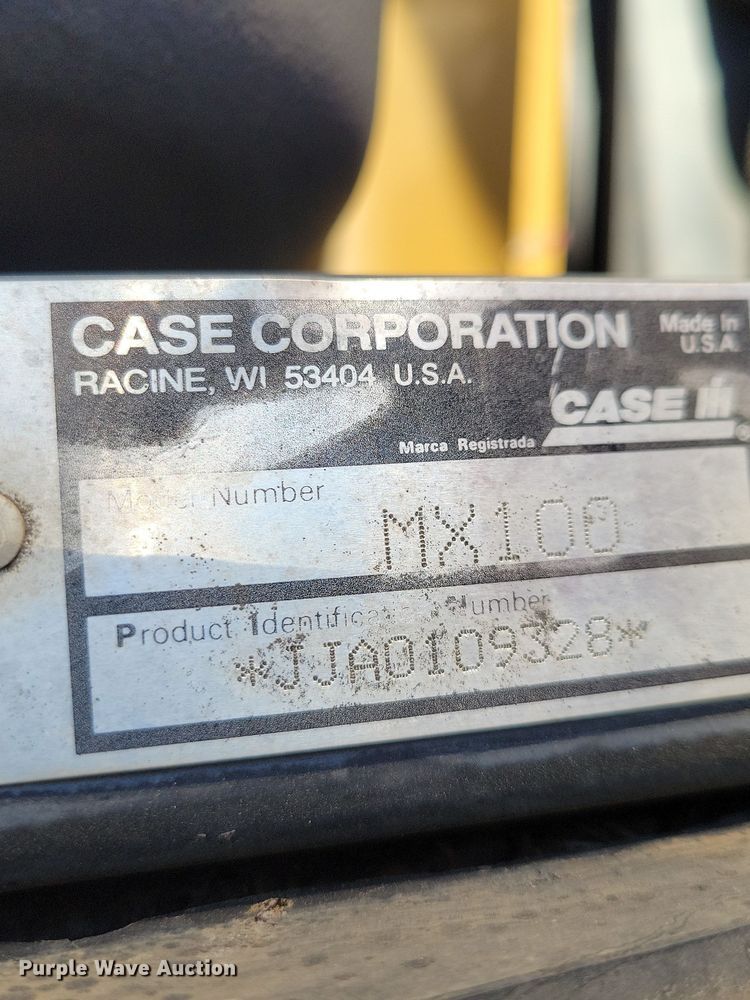 image for item JH9931 2001 Case IH MX100 tractor