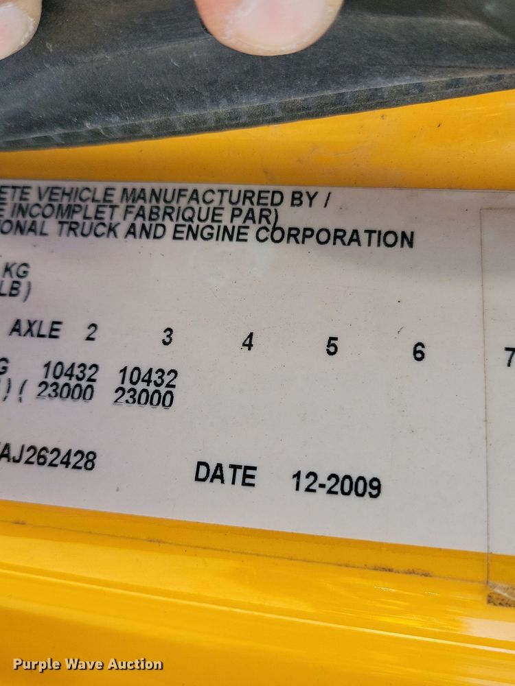 image for item JH9936 2010 International WorkStar 7600 dump truck