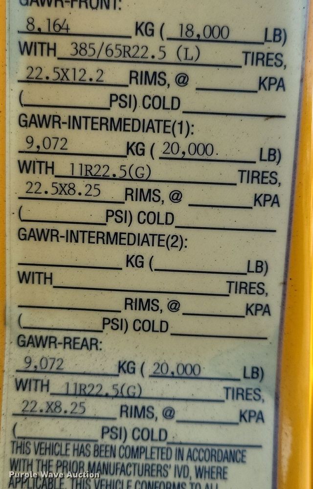 image for item JH9938 2008 Sterling L-Line dump truck