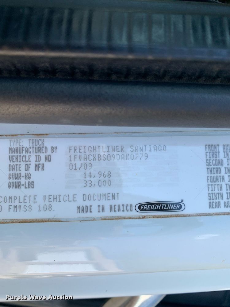 image for item JT9711 2009 Freightliner  Business Class M2 dump truck