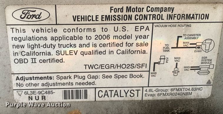 image for item JT9721 2006 Ford F150 SuperCab pickup truck