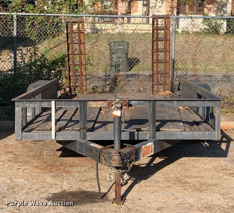 image for item JT9725 1990 Shop built utility trailer