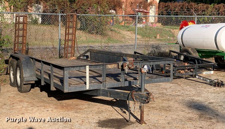 image for item JT9725 1990 Shop built utility trailer