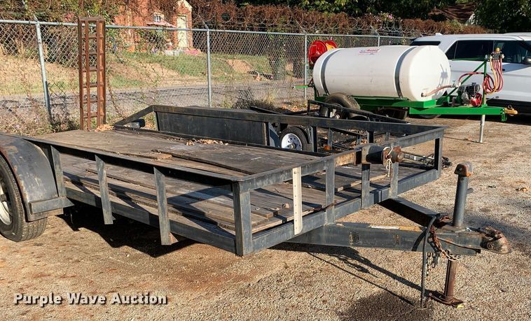 image for item JT9725 1990 Shop built utility trailer