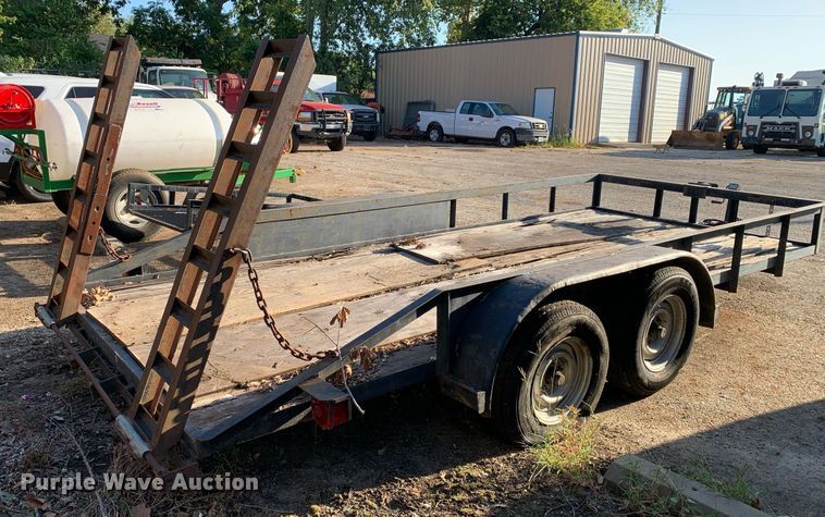 image for item JT9725 1990 Shop built utility trailer
