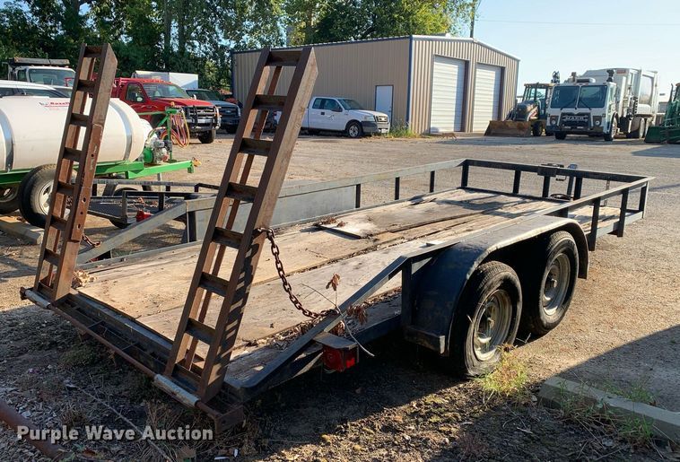 image for item JT9725 1990 Shop built utility trailer